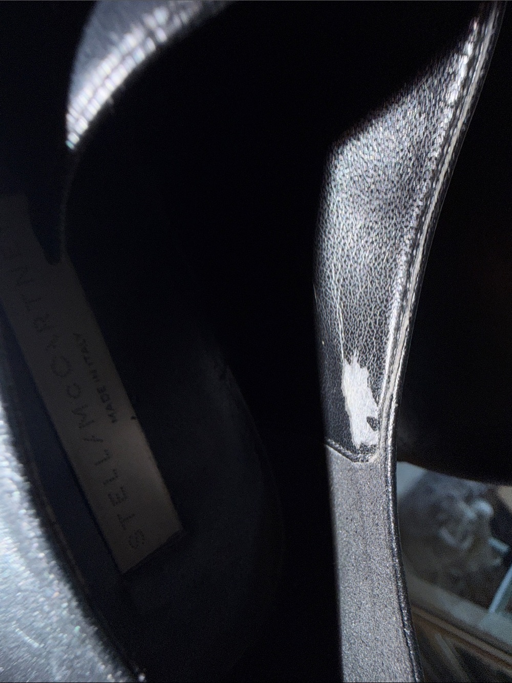 Stella McCartney Black Platform Lace-Up Oxfords with Embellished Branding - Picture 8 of 16